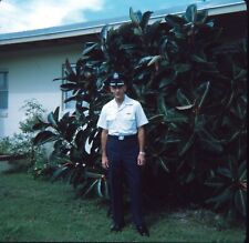 1972 Retired Police Officer Uniform Portrait #2 Vintage 126 Kodachrome Slide picture