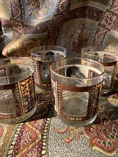 Roaring 20s Stars Hollywood~Old Fashion Glasses Double Shot Tumblers~Set Of 4 picture
