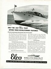 1947 ELCO 40' Express Cruiser yacht boat 1946 Vintage Print Ad 3 picture