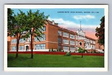 Macon GA-Georgia, Lanier Boys High School, Antique, Vintage Souvenir Postcard picture