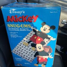 Vintage Brand New Vintage Disney Mickey Snug-Ums Plush/Sleeping Bags  In Box picture