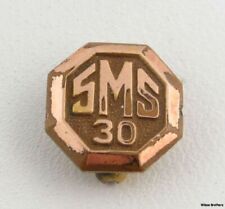SMS - Vintage School Company 30 Years Service PIN BADGE picture