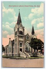 Grand Forks North Dakota Postcard Zion Lutheran Church Exterior c1905's Antique picture