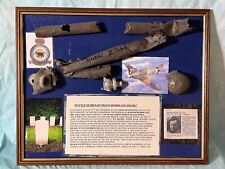Battle of Britain Pilot's Crashed Hawker Hurricane Pieces, 249 Squadron, Framed  picture