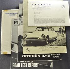1960 Citroen Brochures +Letter/Envelope DS19 ID19 Sedan Original 60 picture