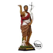 ValuueMax™ Saint John Baptist Statue Finely Detailed Resin 12 Inch Tall Figurine picture