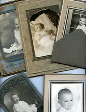 5 Vintage Photos - All Babies - In Photographer Folder - Unknown Locations picture