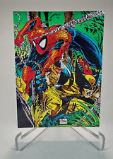 Spider-Man 1992 The McFarlane Trading Card #67 Together Wolverine picture