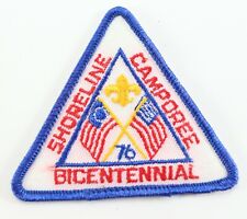Vintage 1976 Shoreline Camporee Bicentennial Twill Boy Scout BSA Camp Patch picture
