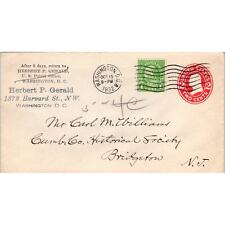 1932 Herbert P. Gerald DC to Carl M. Williams Bridgeton NJ Postal Cover TG7-PC2 picture