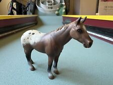 Schleich Appaloosa Stallion Chestnut Horse 13271 Spotted 2002 Retired Farm Toy picture