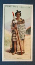 MAORI WARRIOR  New Zealand  Vintage 1920's Illustrated Card  XC15 picture