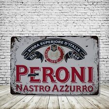 Peroni Beer Vintage Style Tin Metal Bar Sign Poster Man Cave Collectible New picture
