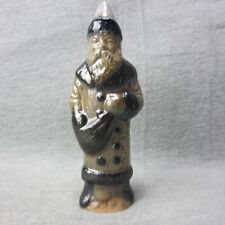 Rowe Pottery Glazed Santa 6in Blue picture