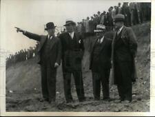 1932 Press Photo Jimmy Johnston, Jack Sharkey, John Buckley, S Meredith in NY picture