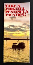 1985 Virginia Peninsula Vacation Vintage Travel Brochure Hampton York Poquoson picture