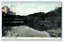 1913 Prairie Lake, Trenton Illinois IL Posted Antique Postcard picture