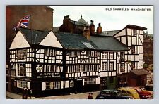 Manchester-England, Old Shambles, Originally 2 Private Homes, Vintage Postcard picture