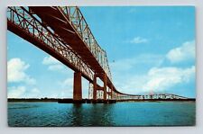 Vtg. 5.5 x 3.5 in. postcard COOPER RIVER BRIDGE Charleston, South Carolina picture
