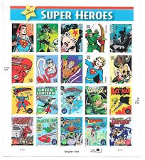 2005 DC Comics Super Heroes Stamp Sheet NM+ Condition 39 Cent Stamps picture