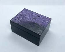 Charoite box for jewelry high quality gemstone box crystal mineral jewelry stora picture