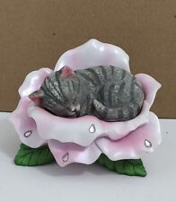 Fur-ever Loving Blake Jensen Pink Flower Gray Striped Cat Blooming Expression picture