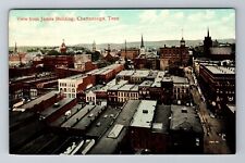 Chattanooga TN-Tennessee, Aerial From James Building, Antique, Vintage Postcard picture