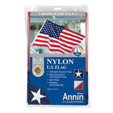 American Nylon Flag with Sewn Stripes and Embroidered Stars by Annin, 3’ x 5’ picture