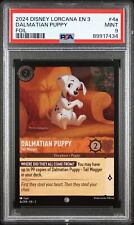 Disney Lorcana Dalmatian Puppy Tail Wagger 4a/204 Foil PSA 9 Pop 3 picture