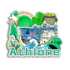 Athlone IRELAND Refrigerator magnet 3D travel souvenirs wood craft gifts picture