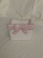The Haldon Group Pink Striped Bow Dish  picture