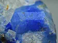 Unusual Blue Color Nosean Sodalite Crystal w/ Lazurite Calcite On Matrix 76 Gram picture