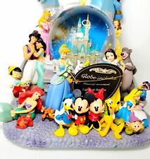 2004 Rare Disney WDW Wishes 29 Characters Storybook Snow Globe Light Up Musical picture