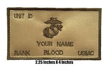 Flak Plate Carrier USMC ID w/Fastener: Custom Embroidery Name/Rank/BLOOD/Unit picture