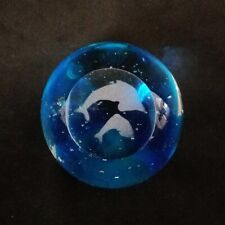 DOLPHIN / OCEAN GLASS PAPER WEIGHT picture