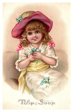 3 Tulip Soap  Victorian Trade Cards picture