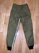 Ozkn Prešov Czech Military Quilted￼ Insulated Pants Liner, Green, Sz Pictured picture