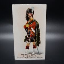 1908 Wills Cigarette Types Of British Army Gordon Highlander Officer Tobacco picture