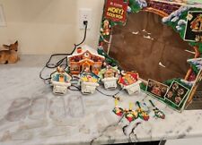 VINTAGE 1993 Mr. CHRISTMAS MICKEY'S CLOCK SHOP PARTS LOT CLOCK STANDS PENDULUMS picture