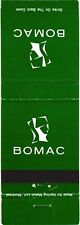 Toronto Montreal Ottawa Canada BOMAC Vintage Matchbook Cover picture
