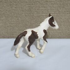 Schleich Tinker Foal Horse Animal Figure 2004 White Brown picture