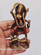 Brass Kaali Maa Statue Kali Mata Hindu Goddess Durga Idol 4.5 Inches Figurine picture