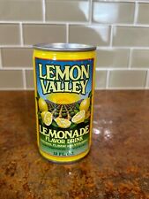 Vintage Lemon Valley Lemonade Pull Tab Soda Can 12oz Steel Yellow picture