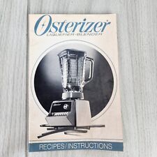 VTG 1985 Osterizer Blender 35 Page Instruction & Recipe Cookbook BOOKLET ONLY picture