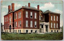 Conneaut Ohio 1912 Postcard Dean Avenue School picture