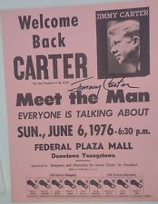  Jimmy Carter Signed 1976 Campaign Mini Poster picture