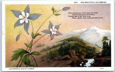 Postcard - The Beautiful Columbine - Colorado's State Flower picture