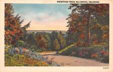 Millsboro  Delaware Greetings From, Scenic Roadway, Color Linen, PC U18147 picture