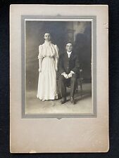 North Yakima Washington WA Handsome Young Couple Antique Cabinet Photo picture