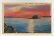 Sunset over Black Rock on Western Pacific RR-Great Salt Lake Utah-Morman Pioneer picture